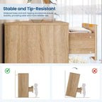 Commode en bois avec poignées métalliques pour salon, couloir, entrée