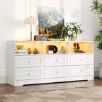 Commode en bois avec poignées métalliques pour salon, couloir, entrée