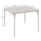 Ensemble table et chaises pliantes portables 5 pièces, table pliante rembourrée en PU et chaises pliantes entièrement métalliques, ensemble table et chaises convenant à la salle à manger