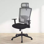 Chaise de bureau ergonomique à dossier haut, soutien lombaire dynamique, appui-tête réglable, dossier haut inclinable, capacité de 158 kg, pour la maison ou le bureau