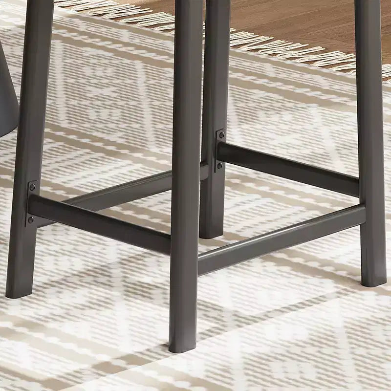 Tabourets de Bar, Lot de 2 ou 4 Chaises de Bar, Tabourets de Bar Selle avec Surface Courbée, Rembourrage Épais de 8 cm, pour Cuisine, Salle à Manger, Café
