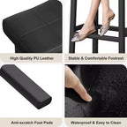 Tabourets de Bar, Lot de 2 ou 4 Chaises de Bar, Tabourets de Bar Selle avec Surface Courbée, Rembourrage Épais de 8 cm, pour Cuisine, Salle à Manger, Café