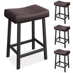 Tabourets de Bar, Lot de 2 ou 4 Chaises de Bar, Tabourets de Bar Selle avec Surface Courbée, Rembourrage Épais de 8 cm, pour Cuisine, Salle à Manger, Café