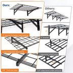 Étagères murales de garage, lot de 4, étagère flottante en métal de 60x90cm, système de rangement mural d'une capacité de 635 kg pour salon, cuisine, garage
