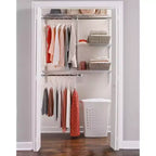 Kit d'organisation de placard DIY personnalisé Rubbermaid Configurations de 4 à 8 pieds, blanc