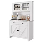 Armoire de garde-manger de cuisine moderne Meuble de rangement autoportant pour aliments, vaisselle et produits de base, idéal pour l'organisation de la salle à manger Design contemporain