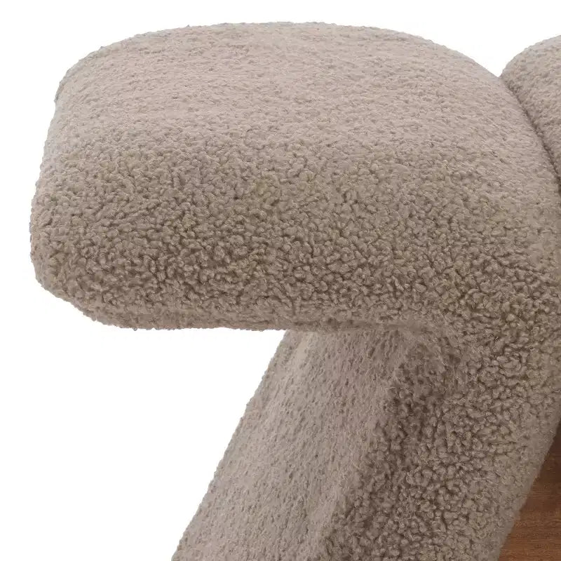 Pouf en tissu Teddy Tessabella - SFV5799 - Safavieh Couture