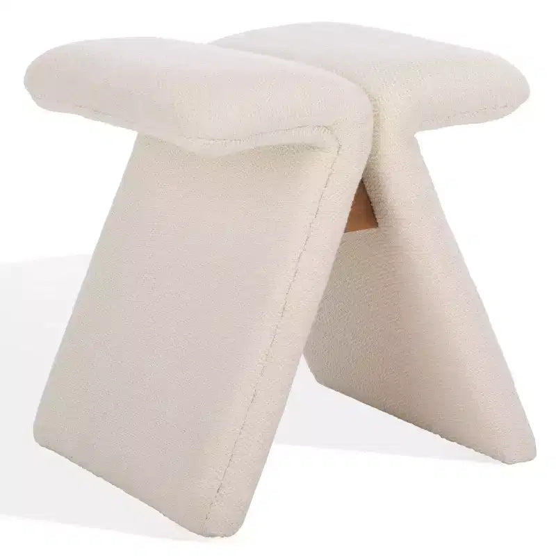 Pouf en tissu Teddy Tessabella - SFV5799 - Safavieh Couture