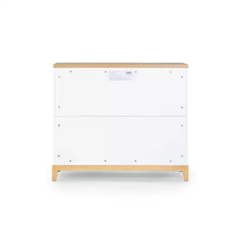 Commode LaLa Little à 3 tiroirs (blanc + chêne rouge)