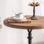 Table d'appoint sur pied noire et blanche Maxax