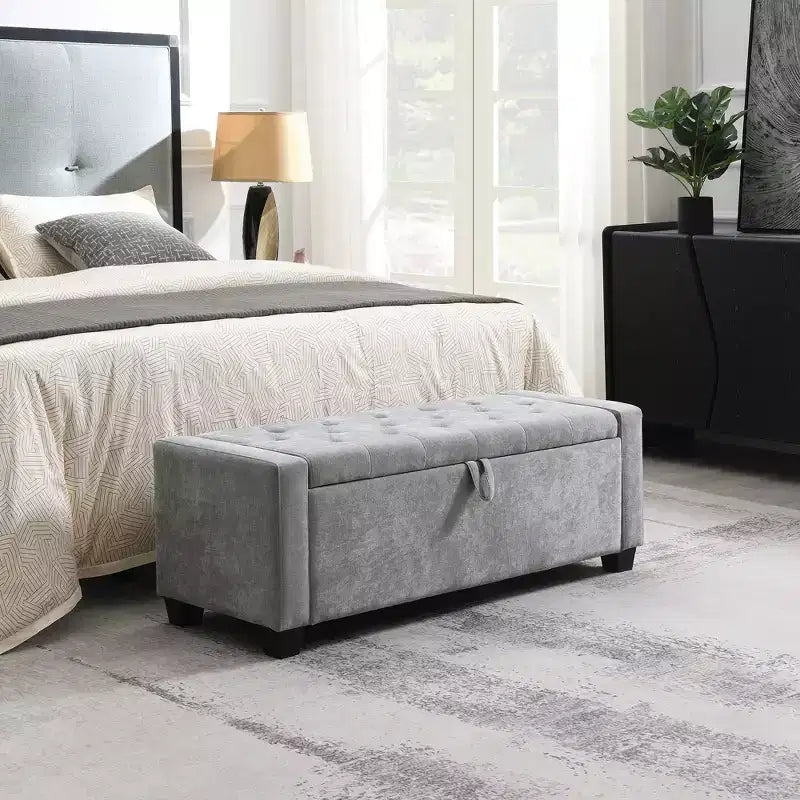 GDFStudio Norwyn Pouf de rangement rembourré 48