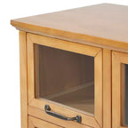 Christopher Knight Home Bradley Armoire de Rangement Moderne de Style Ferme en Bois avec 8 Portes Vitrées