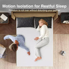 Novilla Matelas en Mousse à Mémoire de Forme Gel Rafraîchissant, Moyennement Ferme, 10/12/14 Pouces, Livré dans une Boîte, pour Soulager la Pression