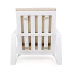 Chaise longue d'extérieur FurnitureR avec coussin, fauteuil de jardin moderne avec cadre solide, chaise d'appoint de terrasse confortable pour patio, jardin et balcon