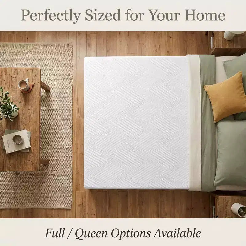 Surmatelas Dyonery de 10 cm pour canapé-lit double, en mousse à mémoire de forme au gel rafraîchissant avec housse lavable, certifié CertiPUR-US pour les canapés convertibles