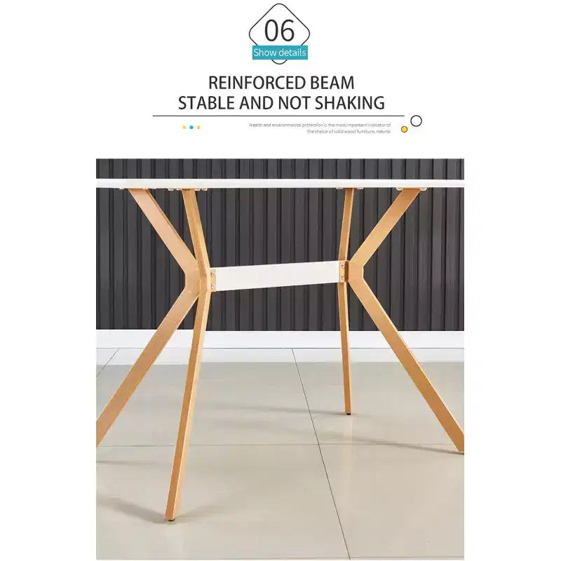 FurnitureR Bureau d'ordinateur moderne avec plateau en MDF et pieds en métal, Table d'étude pour bureau à domicile, Bureau de travail contemporain pour chambre à coucher ou salle d'étude