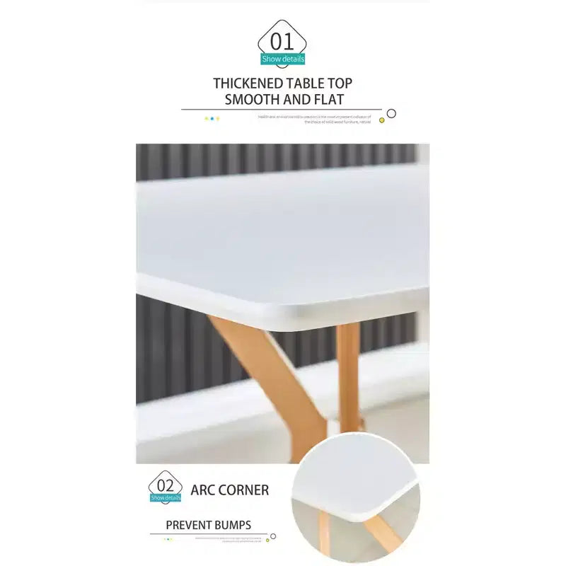 FurnitureR Bureau d'ordinateur moderne avec plateau en MDF et pieds en métal, Table d'étude pour bureau à domicile, Bureau de travail contemporain pour chambre à coucher ou salle d'étude