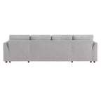 Canapé d'angle convertible Whisen Modern Fabric 107 avec grand espace de rangement et ports USB