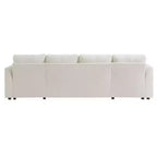 Canapé d'angle convertible Whisen Modern Fabric 107 avec grand espace de rangement et ports USB