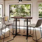 Plateau de table Flash Furniture Acadia avec technologie HPL TopGuard et base hauteur bar