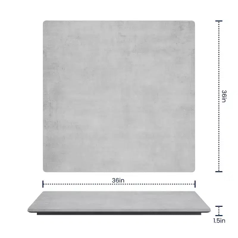 Plateau de table Flash Furniture Acadia TopGuard HPL, bord sans couture, résistant aux rayures et aux taches, qualité commerciale