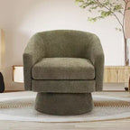 Fauteuil pivotant à 360° pour la lecture avec rangement caché, fauteuil de salon rotatif en tissu chenille pour le salon, la chambre et le bureau à domicile