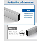 Planche télescopique en aluminium, capacité 200 kg, plateforme extensible réglable antidérapante et sangles de sécurité, accessoire d'échelle d'échafaudage léger
