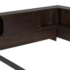 Lit de repos moderne Queen Luxystar avec 5 étagères de rangement, prises et lumière