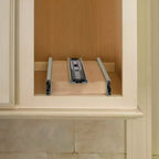 Organisateur de rangement coulissant Rev-A-Shelf 5 pour armoires de cuisine murales, étagères réglables coulissantes pour épices ou conserves, bois et chrome, 448-WC-5C