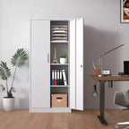 Armoire de rangement de garage en métal 72H, armoire de rangement en acier verrouillable pour outils, armoires hautes pour systèmes de rangement de garage, armoire à dossiers verrouillable