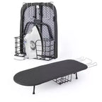 Planche à repasser pliable compacte, station de repassage de table avec repose-fer et rangement, conception peu encombrante pour les petits appartements et les voyages