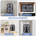 Planche à repasser pliable compacte, station de repassage de table avec repose-fer et rangement, conception peu encombrante pour les petits appartements et les voyages