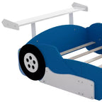 Lit Plateforme Luxystar en Forme de Voiture de Course avec Roues pour Chambre d'Enfant