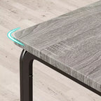 COZONY Ensemble Table et Chaises de Cuisine 5 Pièces pour 4 Personnes, Ensemble de Table à Manger Rectangulaire avec 4 Chaises Rembourrées, Ensemble Dînette Gain de Place