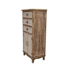 GDFStudio Wrenford Armoire de rangement rustique en bois massif à 3 tiroirs