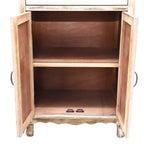 GDFStudio Wrenford Armoire de rangement rustique en bois massif à 3 tiroirs