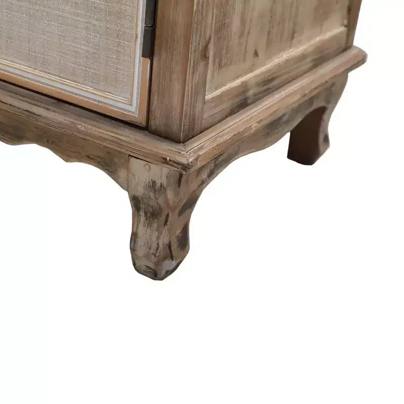 GDFStudio Wrenford Armoire de rangement rustique en bois massif à 3 tiroirs
