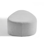 Pouf rembourré triangulaire arrondi – Repose-pieds en tissu, siège unique (bleu / gris / vert / sable clair / gris clair)