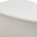 Pouf rembourré triangulaire arrondi – Repose-pieds en tissu, siège unique (bleu / gris / vert / sable clair / gris clair)