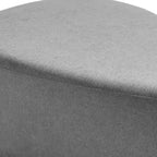 Pouf rembourré triangulaire arrondi – Repose-pieds en tissu, siège unique (bleu / gris / vert / sable clair / gris clair)
