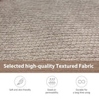 Canapé sectionnel d'angle gris avec pouf de rangement, 6 places
