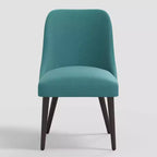 Skyline Furniture Tara Chaise de Salle à Manger Velours Paon