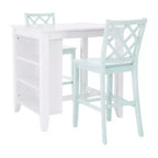 Powell 3pc Shelby Counter Height Dining Set Mint