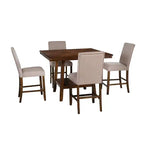 Powell 5pc Barnes Counter Height Dining Set Brown