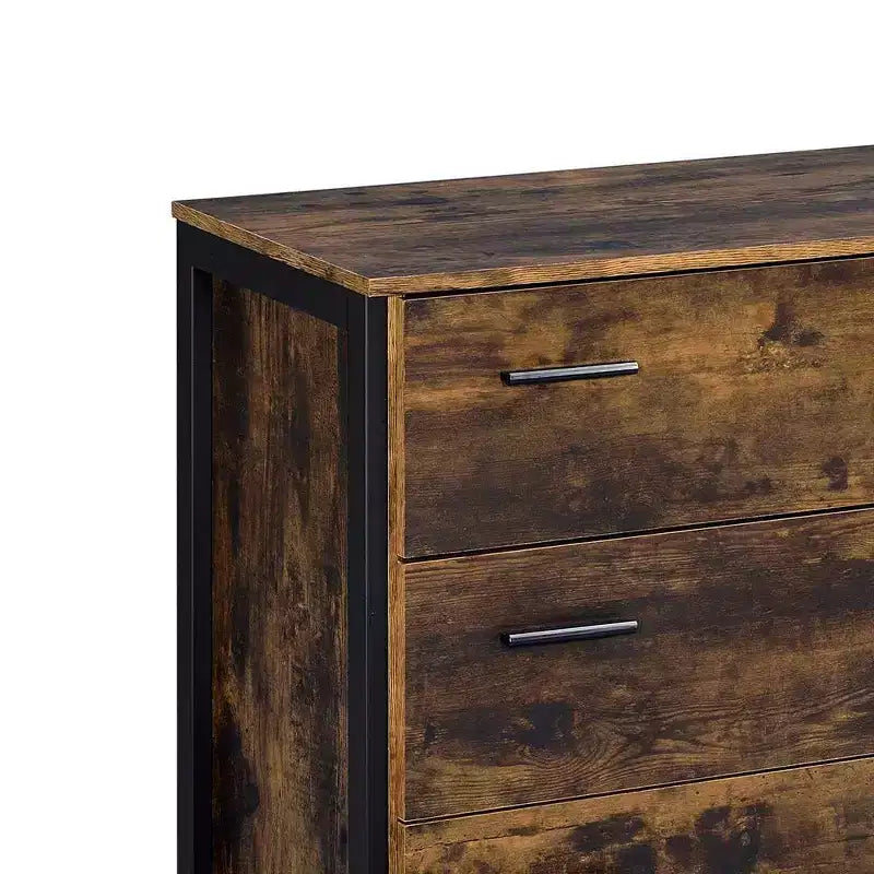 Commode Juvanth Acme Furniture, chêne rustique/finition noire