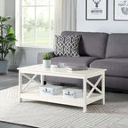Table basse Oxford avec étagère Convenience Concepts