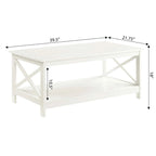 Table basse Oxford avec étagère Convenience Concepts