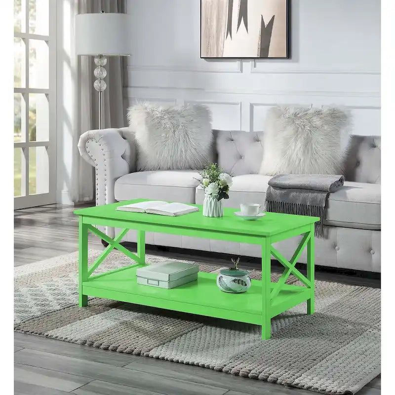 Table basse Oxford avec étagère Convenience Concepts