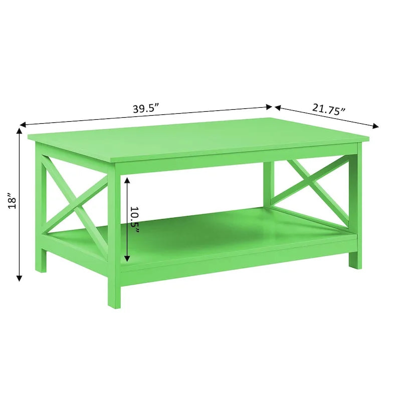Table basse Oxford avec étagère Convenience Concepts