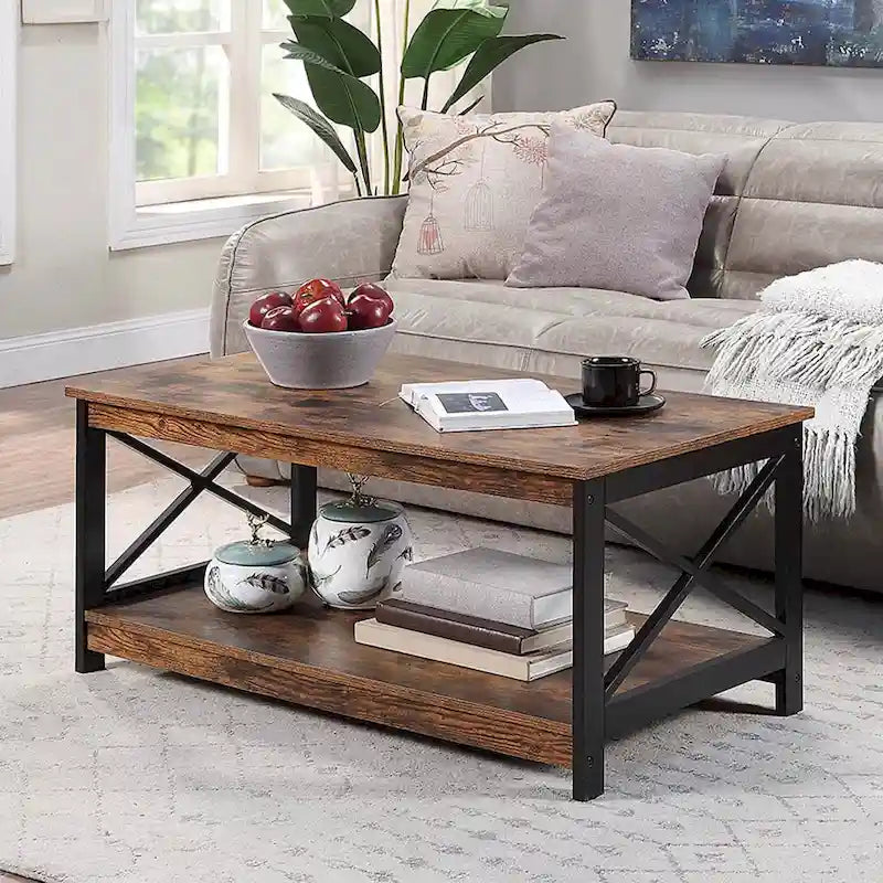 Table basse Oxford avec étagère Convenience Concepts